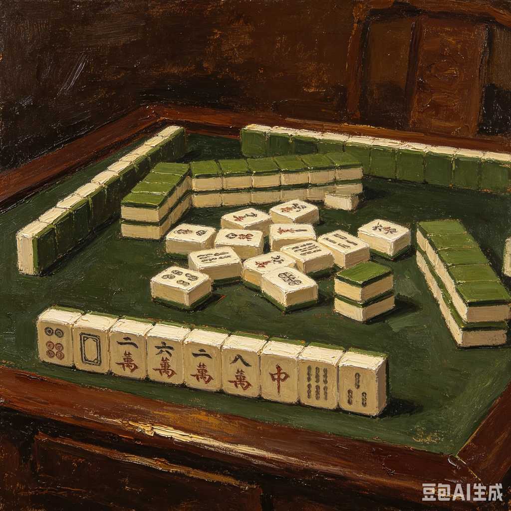 handmade mahjong tiles set
