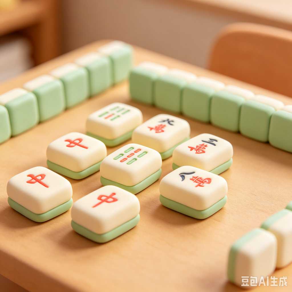 dual color mahjong tiles