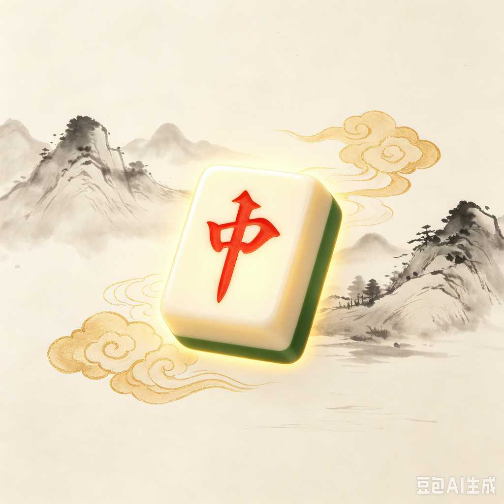 wooden mahjong set